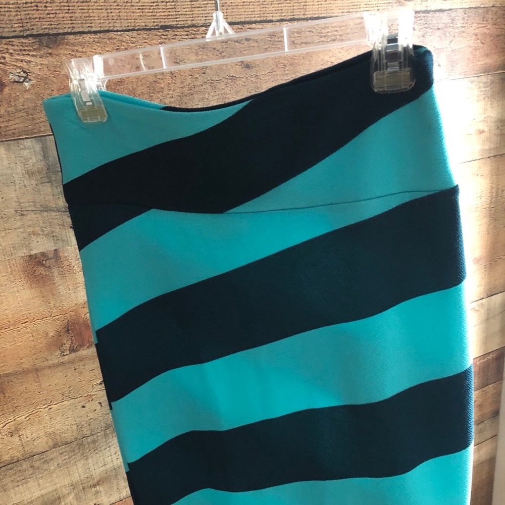 LuluRoe “Cassie” striped skirt. Small.